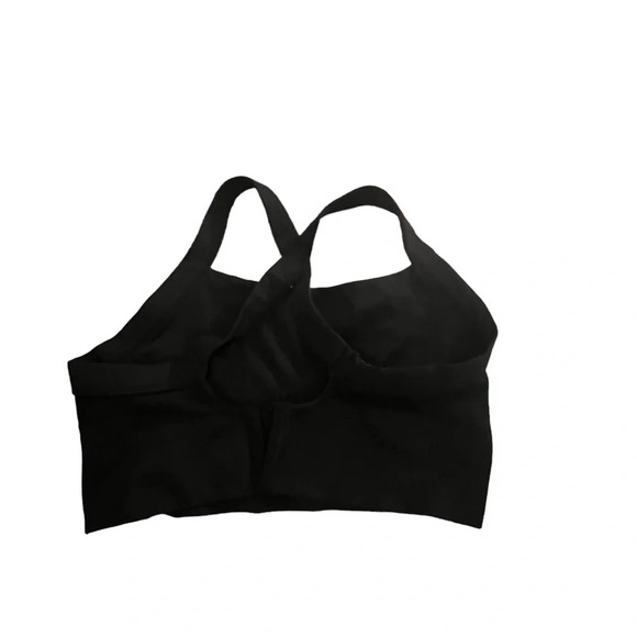 Black Cross Strap Comfort Sports Bra Small - Picture 1 of 3